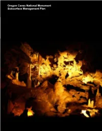 Public Release of Subsurface Management Plan