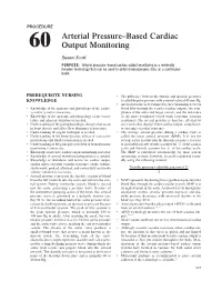 60 Arterial Pressure–Based Cardiac Output Monitoring 525