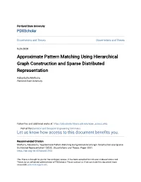 Approximate Pattern Matching Using Hierarchical Graph Construction and Sparse Distributed Representation