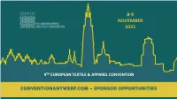 EURATEX Sponsor Package