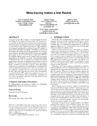 Meta-Tracing Makes a Fast Racket