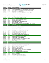 Schedule Quickprint TKRN-FM