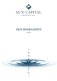 2016 Highlights 2016 Year-End Summary