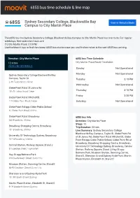 685S Bus Time Schedule & Line Route