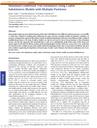 Article Maximum-Likelihood Tree Estimation Using Codon