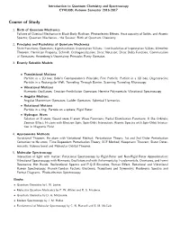 Course of Study