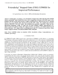 LDMOS for Improved Performance