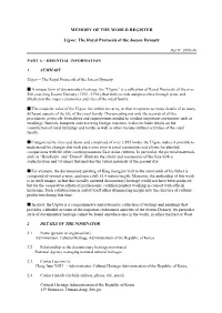 MEMORY of the WORLD REGISTER Uigwe: the Royal Protocols of the Joseon Dynasty