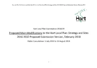Proposed Main Modifications to the Hart Local Plan