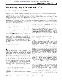 VQ Scanning: Using SPECT and SPECT/CT