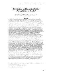 Distribution and Severity of Alder Phytophthora in Alaska1