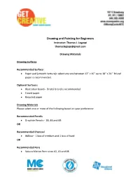 Drawing and Painting for Beginners Instructor: Thomas J