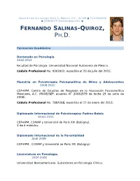 Fernando Salinas-Quiroz, Ph.D