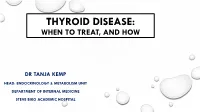 Thyroid Functions (Long)