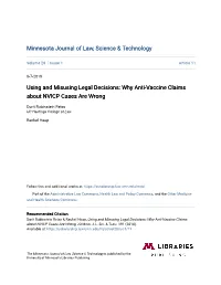 Why Anti-Vaccine Claims About NVICP Cases Are Wrong