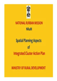 Integrated Cluster Action Plan Spatial Planning Aspects Of