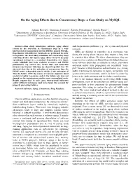 On the Aging Effects Due to Concurrency Bugs: a Case Study on Mysql