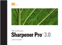 Sharpener Pro™ 3.0 and the User Guide Chapter 1: Introduction Sharpener Pro™ 3.0 User Guide
