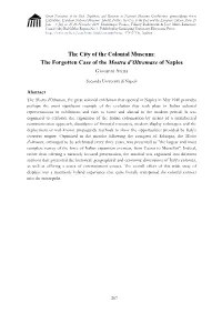 The Forgotten Case of the Mostra D'oltremare of Naples