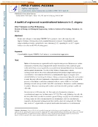 A Toolkit of Engineered Recombinational Balancers in C