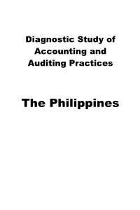 Diagnostic Study of Accounting and Auditing Practices in the Philippines