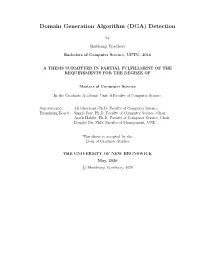 Domain Generation Algorithm (DGA) Detection