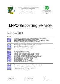 EPPO Reporting Service