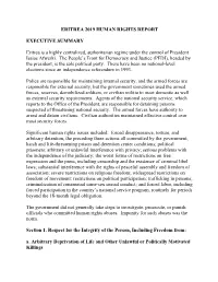 Eritrea 2019 Human Rights Report