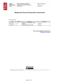 Mobipocket Format Assessment