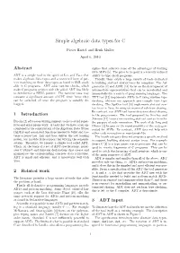 Simple Algebraic Data Types for C