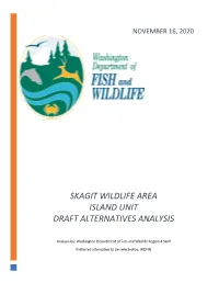 Skagit Wildlife Area Island Unit Draft Alternatives Analysis