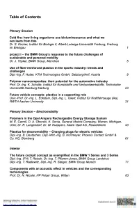 Table of Contents