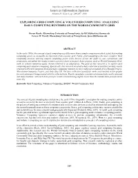 Analyzing Daily Computing Runtimes on the World Community Grid