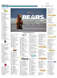 TV Listings FRIDAY, APRIL 22, 2016