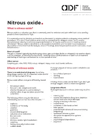 Nitrous Oxide• What Is Nitrous Oxide?