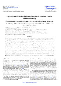 Hydrodynamical Simulations of Convection-Related Stellar Micro-Variability II