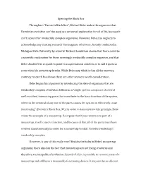 Michael Behe Makes the Argument That
