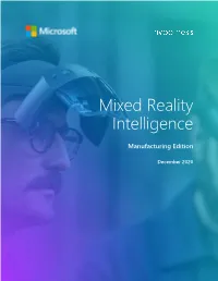 Mixed Reality Intelligence