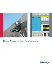 Radar Measurement Fundamentals