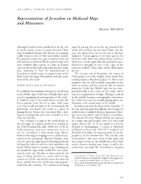 Representations of Jerusalem on Medieval Maps and Miniatures