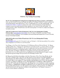 WISMAC: Past Visiting Professorships Ida M. Green Distinguished Visiting
