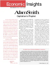 Adam Smith Capitalism’S Prophet