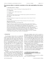 Fine-Structure Effects in Relativistic Calculations of the Static Polarizability of the Helium Atom A
