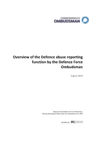 Overview of the Defence Abuse Reporting Function, June 2019