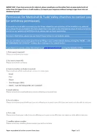 Paper Equivalent of Online Consent Form