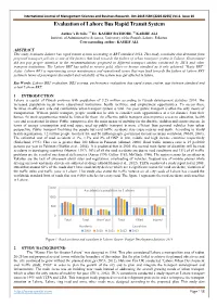 Vol-4, Issue 10 Evaluation of Lahore Bus Rapid Transit System