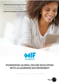 Pioneering Global Online Education with Ai Learning Environment