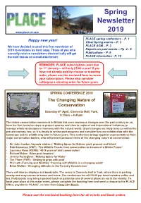 Spring Newsletter 2019