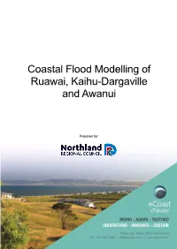 Coastal Flood Modelling of Ruawai, Kaihu-Dargaville and Awanui