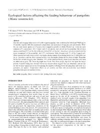 Ecological Factors Affecting the Feeding Behaviour of Pangolins (Manis Temminckii)